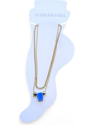 Nkie Jewels Altın Renk Asansör Sf Küre Bodrum Küre Çelik Halhal - 3465