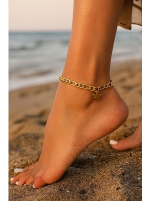 Nkie Jewels Altın Renk Şavin Yusufcuk Çelik Halhal - 3431