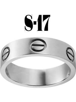 Nkie Jewels Kartier Düz Yüzük Silver Renk 17 Numara