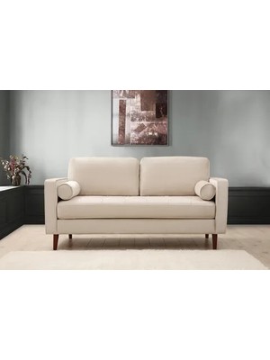 Vivense Rome Ikili Koltuk, Krem