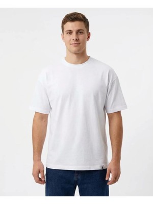 More Black Beyaz Oversıze Tshirt