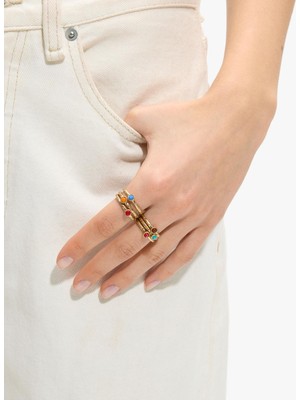 Parfois Renkli Detaylı Yüzük Seti