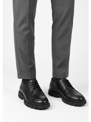 Tarzbu Erkek Yüksek Taban Bağcıklı Casual Klasik Erkek Ayakkabı TARZ0237