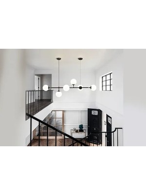 Vivense Yeşim Yatay Tasarım Modern Camlı Avize