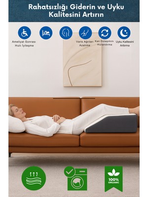 Miralay Çok Fonksiyonlu Ortopedik Bacak Yükseltme, Kan Akışı Hızlandırma Yastığı