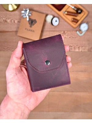 Fil Deri Trend Viral Hakiki Deri Para Bölmeli Kartlıklı Pratik Cüzdan 2142