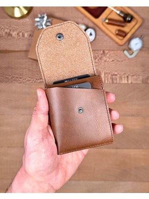 Fil Deri Trend Viral Hakiki Deri Para Bölmeli Kartlıklı Pratik Cüzdan 2142