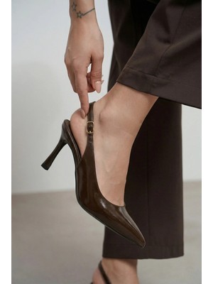 Kadın Sivri Burun Bantlı Ince Topuklu Stiletto Abiye Ofis Düğün Kadın Topuklu Ayakkabı