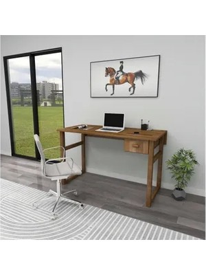 Vivense Dream Doğal Ahşap Çalışma Masası, Ceviz, 116X55 cm