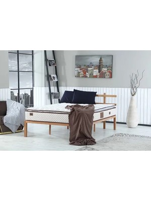 Vivense Bedcraft Pascha Medical Natural Fermuarlı Pedli Full Ortapedik Tek Kişilik Yatak, 90X190