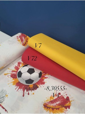 240 En Pamuk Futbol Desenli Nevresimlik Kumaş Paketi
