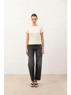 Antioch Bej Kadın Basic T-Shirt