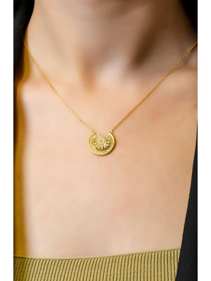 Güneyler Altın Ve Mücevherat Taşlı Tasarım Kolye 22 Ayar A066047