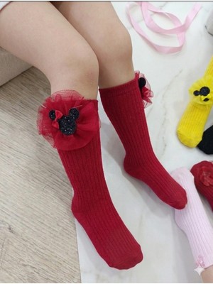 Çocuk Dizaltı Çorap Aksesuar 4 Çift
