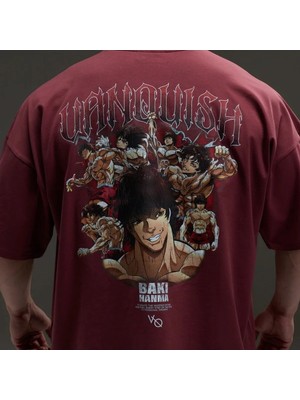 Vanquish Vq x Baki: Red Baki Boxy Oversized T Shirt