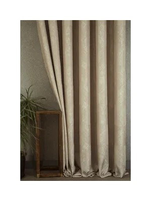 Vivense Fon Perde Prizma Desen Açık Bej 1-2 Seyrek Pile 150X260