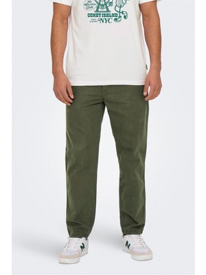 Only & Sons Onslou Taper 0194 Pant Erkek Yeşil Pantolon - 22030240