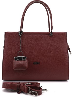 Gönderi(r) Kadın Bordo  Uzun Askılı El ve Omuz Çantası