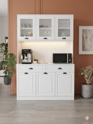 y&a kıraasyon  kurulum kahve köşesi mutfak dolabı ld ışıklı