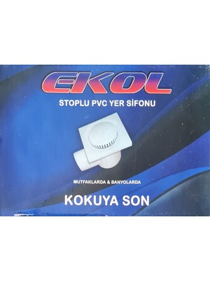 Ekol 10*10 cm 50 mm Plastik Bas Stoplu Yer Süzgeci
