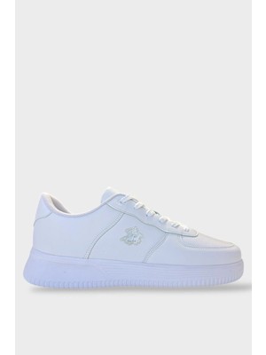 Liger Unisex Airforce Beyaz Spor Sneaker Ayakkabı Düz Taban Suni Deri Kolay Giyilebilir