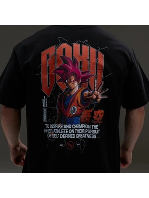 Vanquish Dbs Goku Black Oversized T Shirt