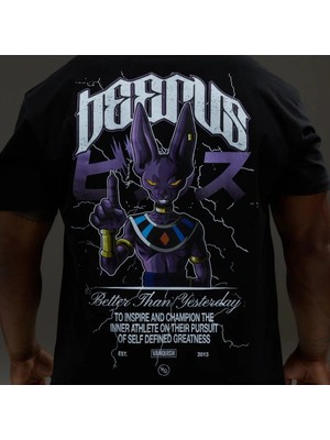 Vanquish Dbs Beerus Black Oversized T Shirt
