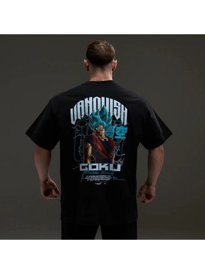 Vanquish Dbs Goku Ssgs Black Oversized T Shirt