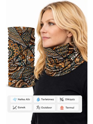 Colizon Unisex Motosiklet Maskesi Bandana – Uv Korumalı Termal Outdoor Boyunluk-Buff