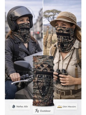 Colizon Unisex Motosiklet Maskesi Bandana – Uv Korumalı Termal Outdoor Boyunluk-Buff
