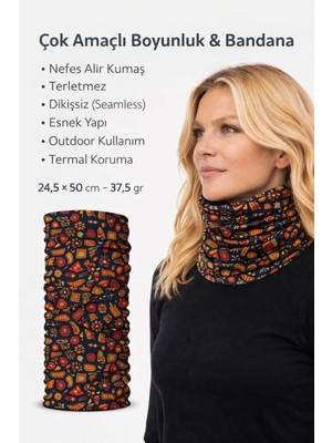 Colizon Unisex Motosiklet Maskesi Bandana – Uv Korumalı Termal Outdoor Boyunluk-Buff