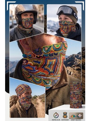 Colizon Unisex Motosiklet Maskesi Bandana – Uv Korumalı Termal Outdoor Boyunluk-Buff