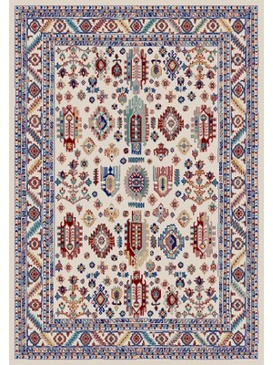GÜLCEM HOME Hümayun, Modern Etnik Desenli Dokuma Bohem Oturma Odası ve Salon Halısı