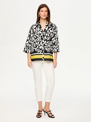 Faik Sönmez Eteği Sulu Monochrome Desen Tunik S26TNK011