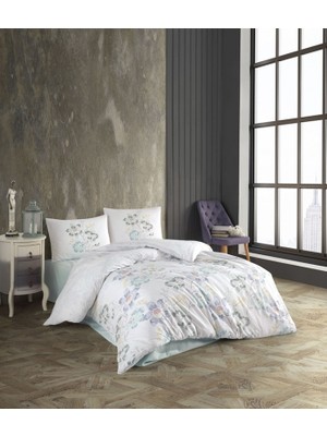 Kristal Çift Kişilik Ranforce Nevresim Takımı - 4 Parça - %100 Pamuk - Orijinal Lüks Kutu