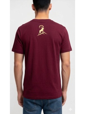 Quero Gold Baskılı Bisiklet Yaka T-Shirt