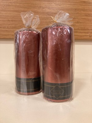 Plus Home Mum 2'li Silindir Renk Bakır Yükseklik 14 cm Çap 6 cm