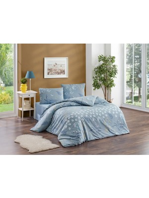 Kristal Çift Kişilik Ranforce Nevresim Takımı - 4 Parça - %100 Pamuk - Orijinal Lüks Kutu