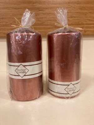 Plus Home Mum 2'li Silindir Bakır Rengi Yükseklik 13 cm Çapı 7 cm