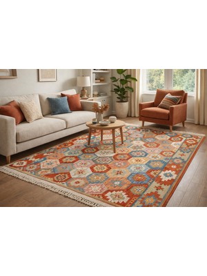 Algelsineve Elmas Desen Kilim – El Dokuması Tadında Otantik Görünüm
