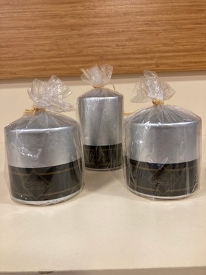 Plus Home Mum 3'lü Renk Gümüş Yükseklik 10 ve 7 cm Çapı 7 ve 6 cm