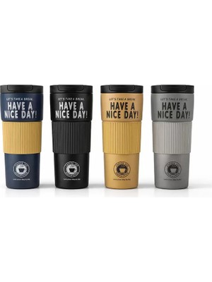 Fta Ticaret 600 ml Paslanmaz Çelik Termos Mug Bardak