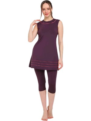 Chelly Kolsuz Battal Biyeli Tesettür 3055 Mürdüm 48-54 Serili