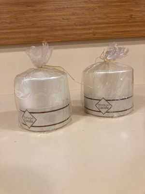 Plus Home Mum Silindir Model 2'li Renk Krem Yükseklik 13 cm Çapı 8 ve 7 cm