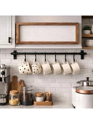 Sb Shopping 8 Kancalı Yapışkanlı Askı Aparatı