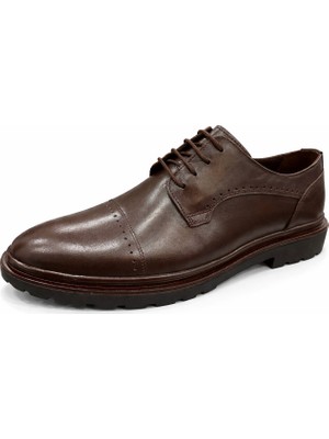 papucumun dünyası Hakiki Deri Bağcıklı  Klasik Erkek Ayakkabı