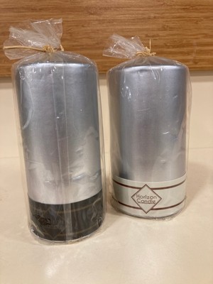 Plus Home Mum 2'li Silindir Model Renk Gümüş Yükseklik 13 cm Çapı 7 ve 6 cm