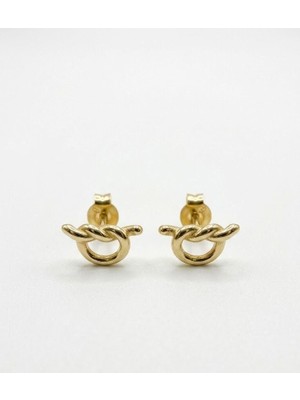 Liz Düğüm 14 Ayar Altın Küpe