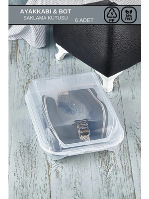 Poomy Çizme Bot Ayakkabı Saklama Kutusu 6 Adet /cn.14