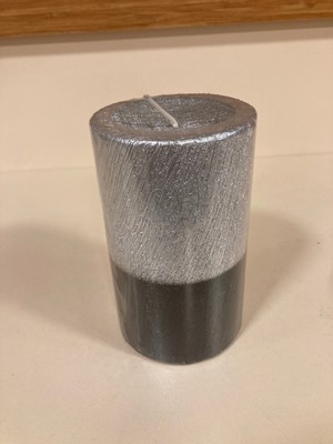 Plus Home Mum Tekli Silindir Model Renk Siyah ve Gümüş Yükseklik 12 cm Çapı 7 cm